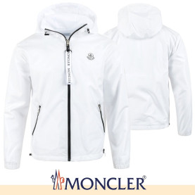 MONCLER 몽클레어 화이트 패치 윈드 자켓