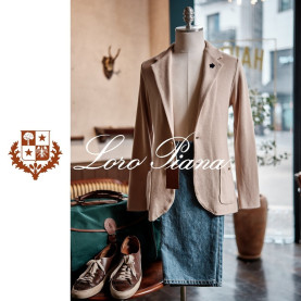 LOROPIANA 로로피아나 브레스티드 니트 자켓 2COLOR