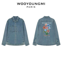 WOOYOUNGMI 우영미 데님 백로고 셔츠