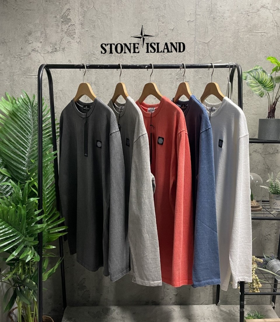 STONE ISLAND 스톤아일랜드 와펜 피그먼트티