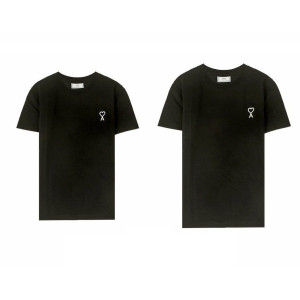 AMI 아미 체인스티치 커플 반팔티