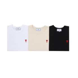 AMI 아미 미들 핸들 하트 반팔