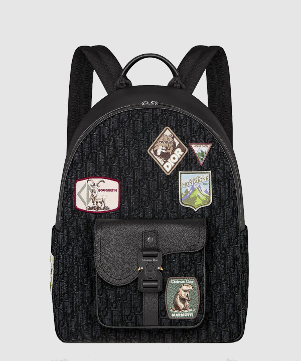 DIOR 디올 새들 지퍼 백팩 1ADBA