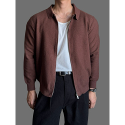 LOROPIANA 로로피아나 카라 니트 집업 3COLOR