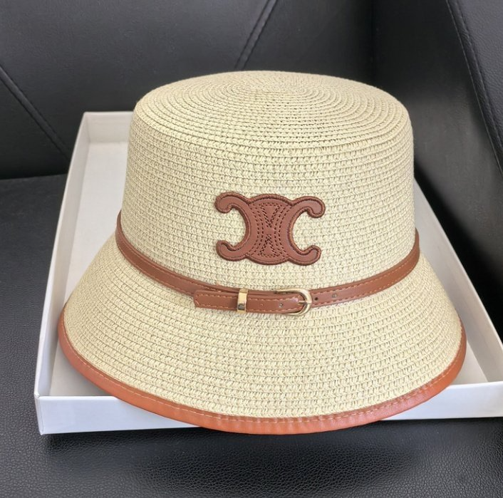 CELINE 셀린느 벨트 라탄 버킷햇