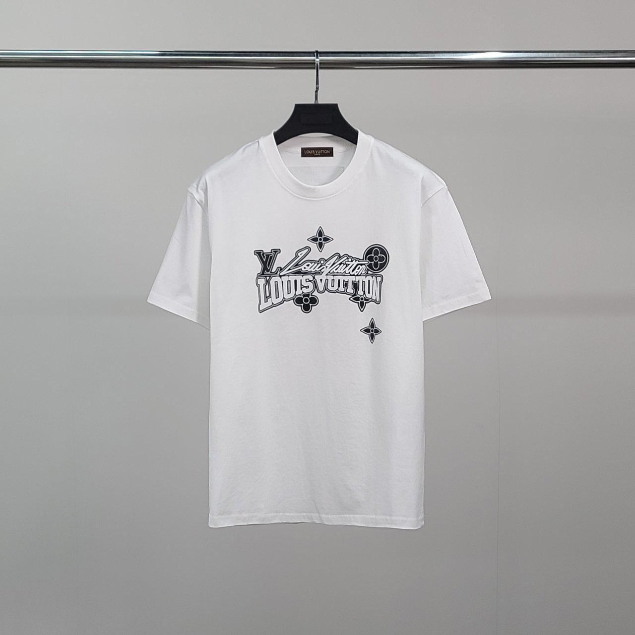 LOUIS VUITTON 루이비통 로고 레터링 코튼 반팔티