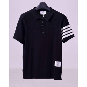 ●4월 판매 17위● THOM BROWNE 톰브라운 니트 카라 반팔 3COLOR