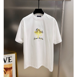 LOUIS VUITTON 루이비통 골드모노 레터링 자수티셔츠 2COLOR