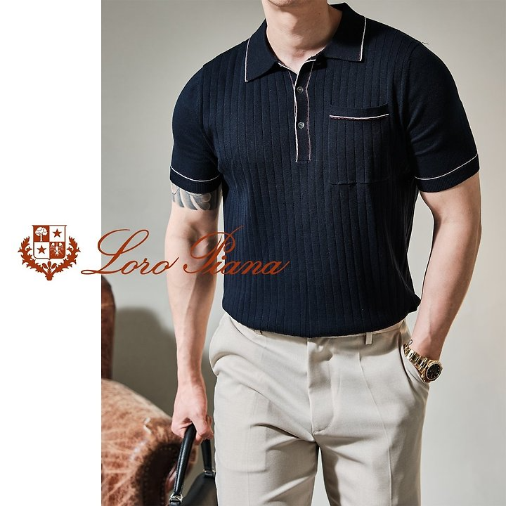 LOROPIANA 로로피아나 스티치 디테일카라 3COLOR