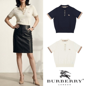 ●4월 판매 6위● BURBERRY 버버리 노바체크 레이어드 기마자수 니트