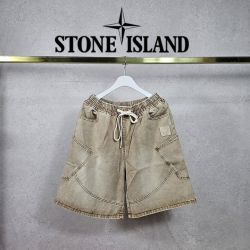 STONE ISLAND 스톤아일랜드 사선 PK 피그먼트 하프 밴딩 팬츠 2COLOR