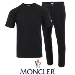 MONCLER 몽클레어 자수 로고 반팔 & 긴바지 셋업 2COLOR