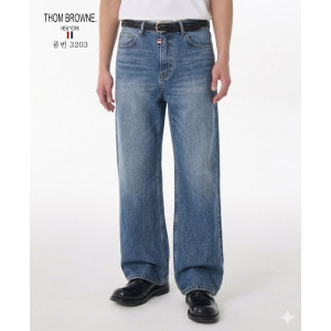 THOM BROWNE 톰브라운 세미 와이드 청바지(3203)