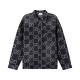 GUCCI 구찌 64260 GG 자카드 데님 셔츠