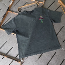 CHROME HEARTS 크롬하츠 피그먼트 컬러자수 세메터리 티셔츠
